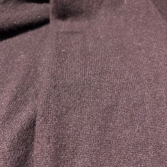 Womens Neiman Marcus Eggplant Puff Sleeve Pure Cashmere Sweater M - Picture 13 of 13